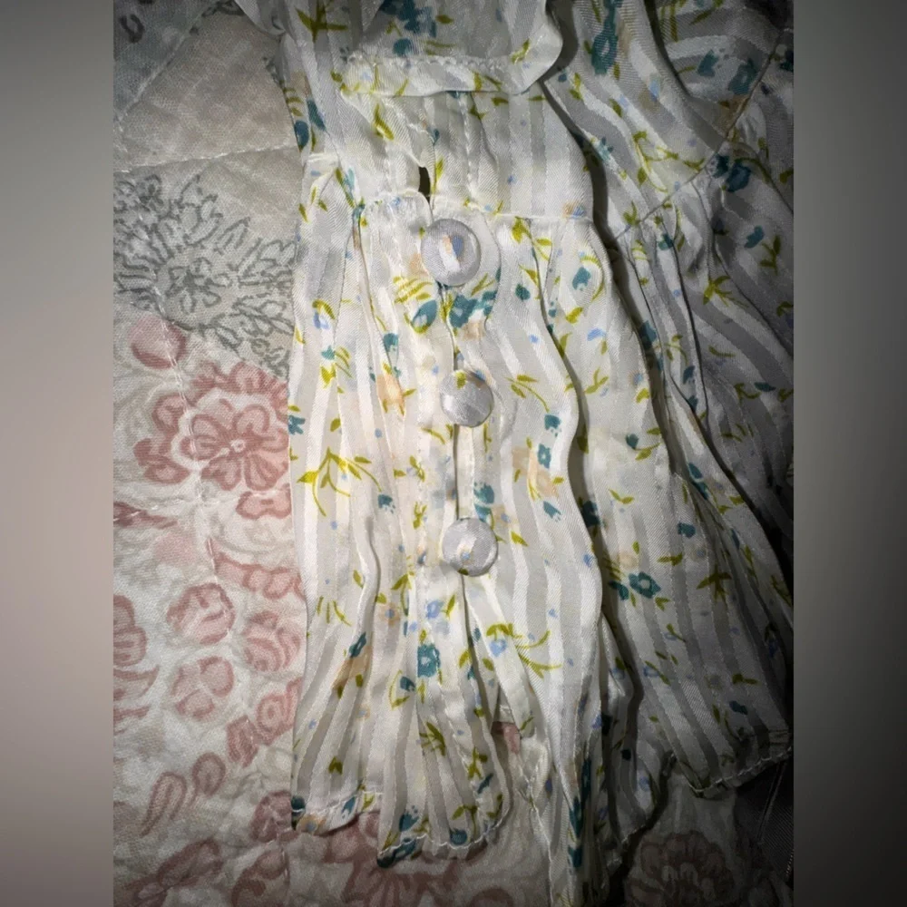 Free People Sweetest Thing Mini Dress – Ivory Floral – Size 8 – NWOT